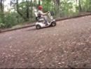 image of a Montana climbing a 1 in 3 slope
